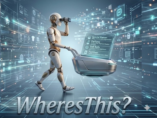 WheresThis? AI shopping assistant robot