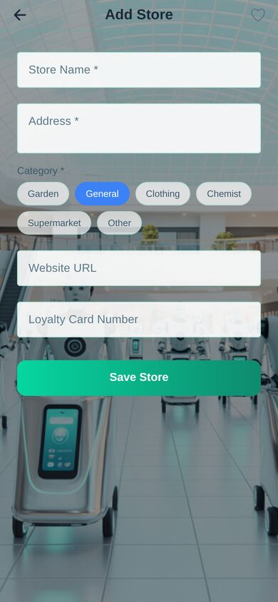 WheresThis? add store screen